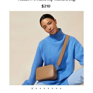 Leatherology Meadow Double Zip Camera Bag Camel